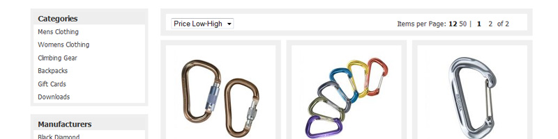 HTML5 Demo Storestront Initial Design
