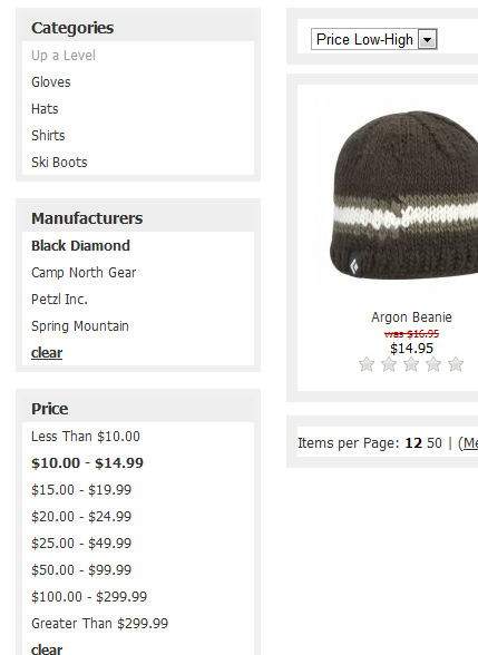 HTML5 Filtering System